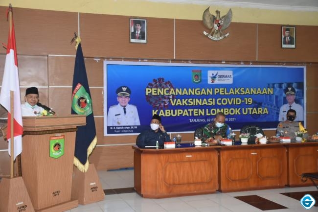 Bupati KLU: Vaksin Covid-19  Segera Didistribusikan Kepada Masyakat Lombok Utara